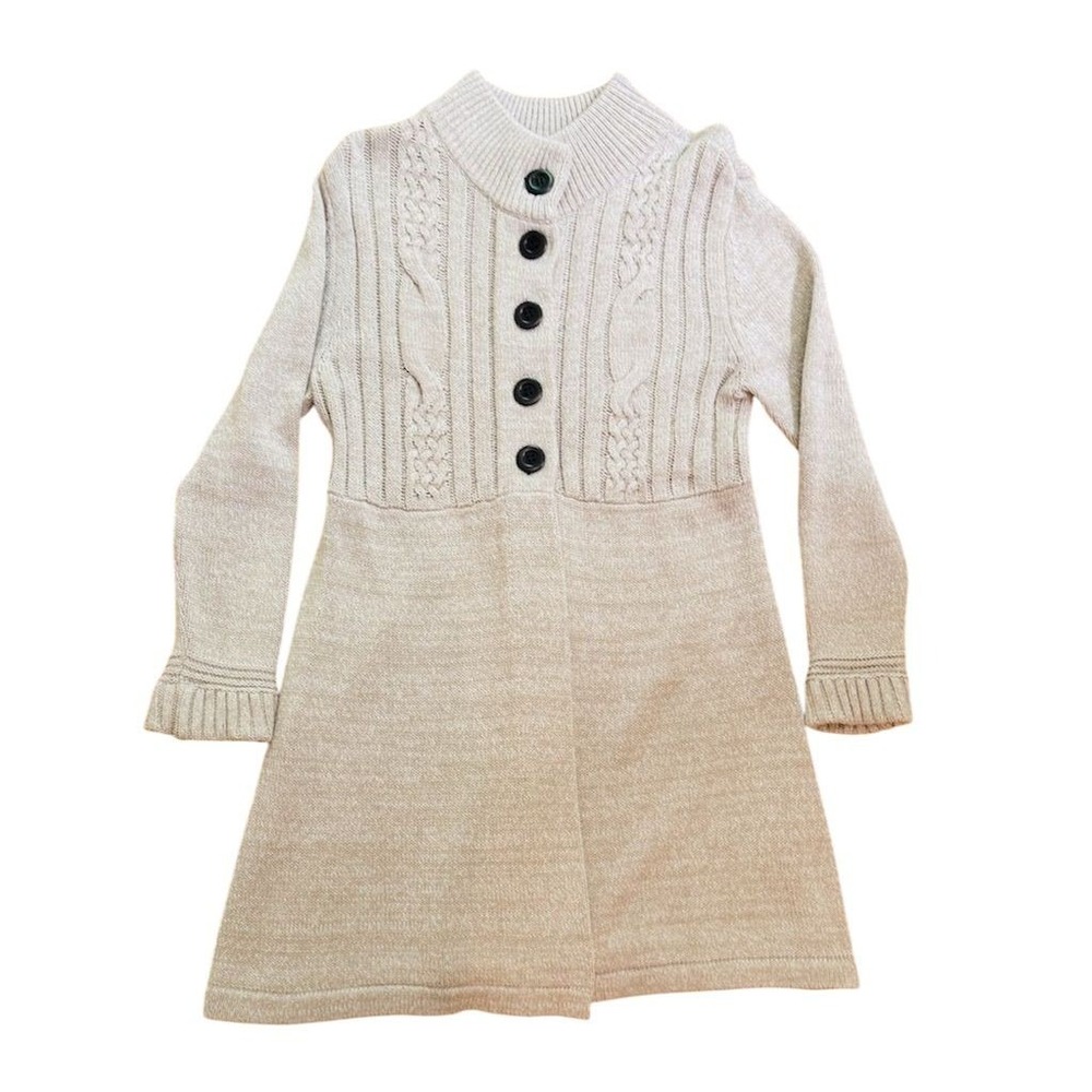 Fisherman sweater dress S‎ Women's Ivory Fit & Flare cable knit Apt 9 comfycore